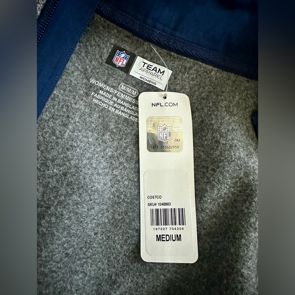 NWT NFL Team Apparel Denver Broncos Fleece Full Zip - size M - Picture 7 of 8